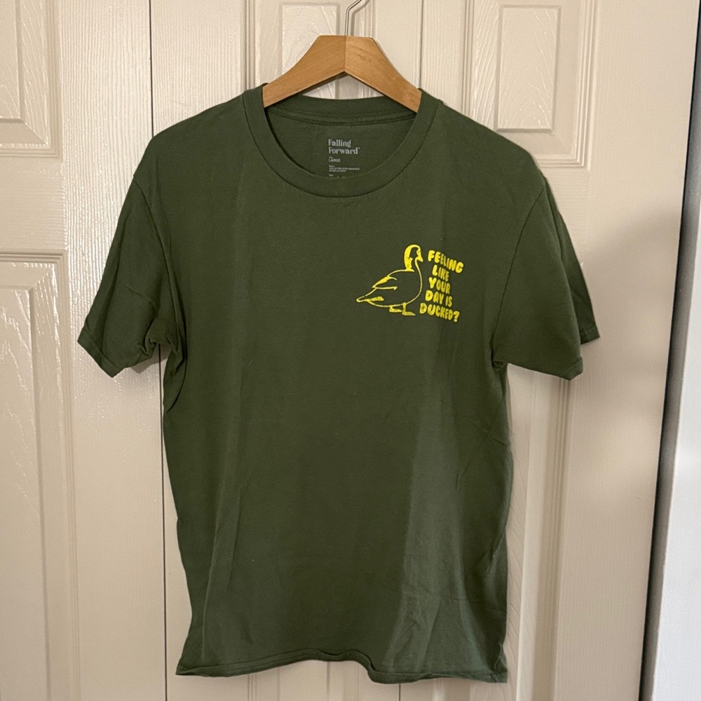 “Calm the duck down” graphic tee